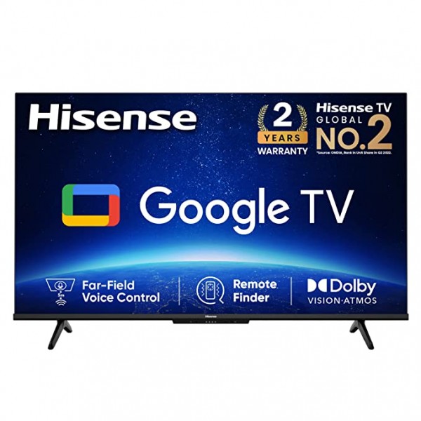 Hisense  43A6H Bezelless 4K Smart LED Google TV 43 inches